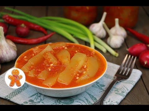 "Тещин язык" из кабачков